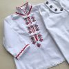 комплект за кръщене с бродирана шевица