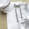 комплект за кръщене с бродирана шевица