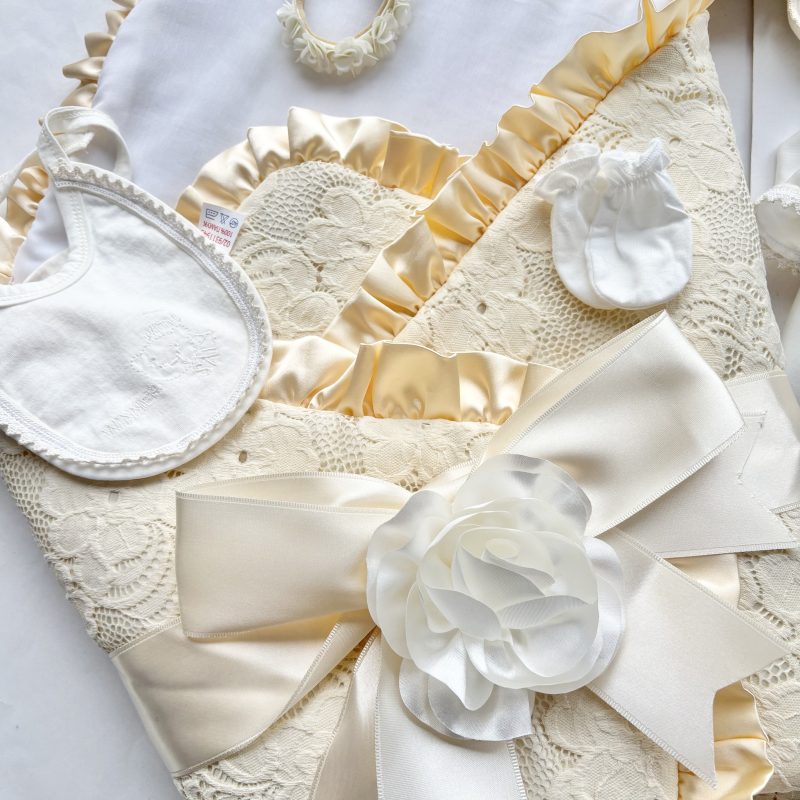 Alternative view of Комплект за изписване момиче памук дантела